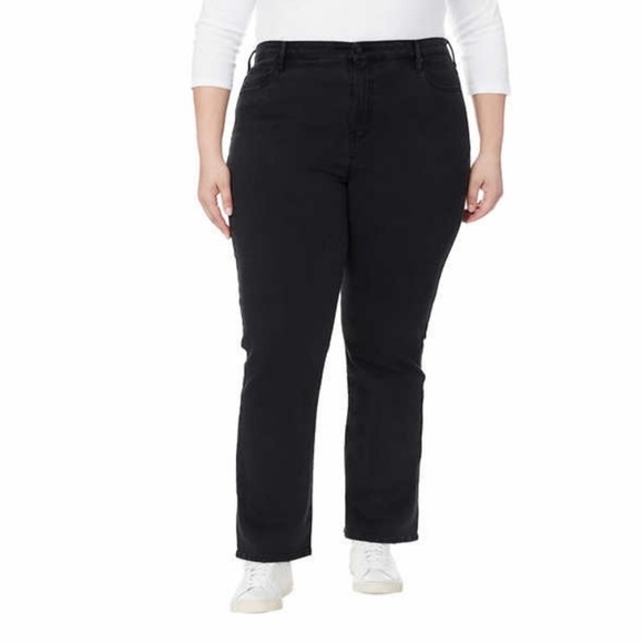 Buffalo by David Bitton High Rise Black Straight Leg Strech Denim Eco Friendly - Picture 3 of 9